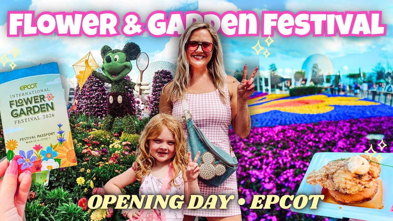 DISNEY WORLD VLOG! 🌸 EPCOT Flower & Garden Festival Opening Day, Guardians, Remy’s, Luminous