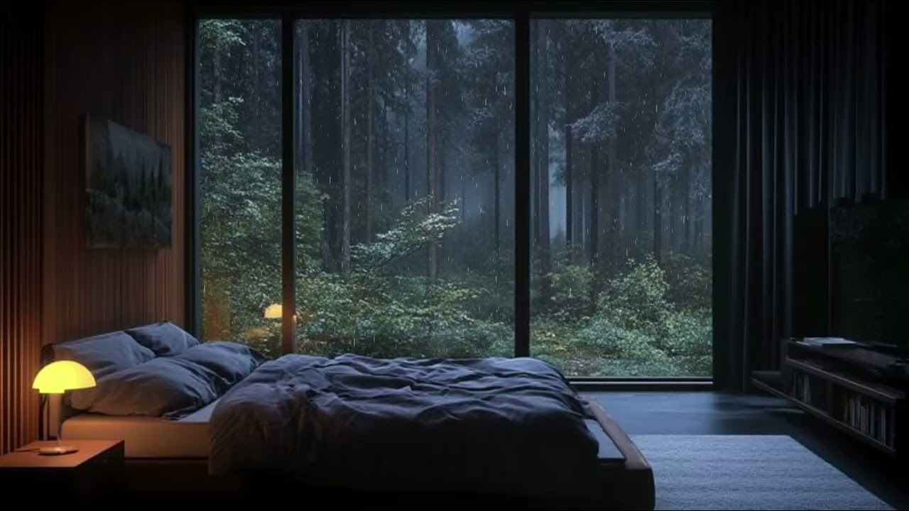 No music, no talking—just rain and calm.