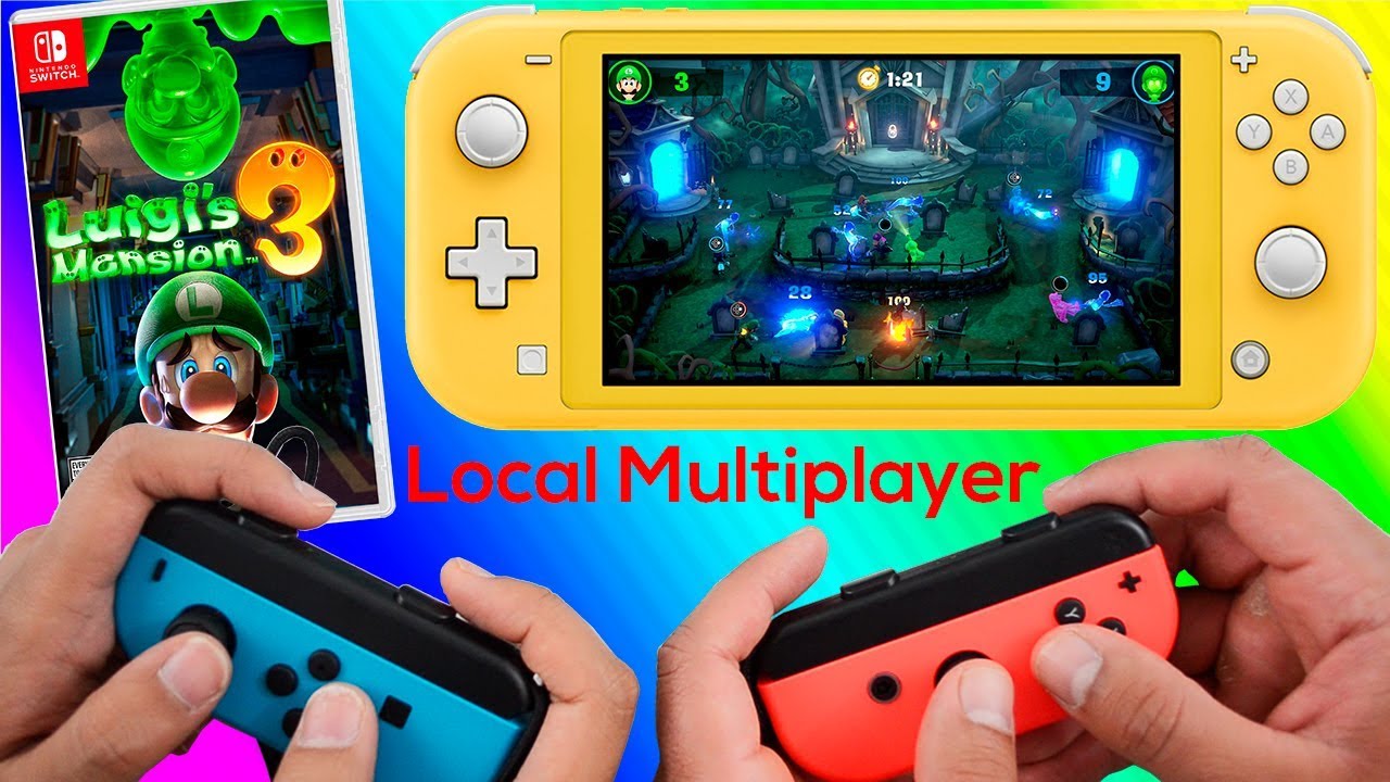Luigi's Mansion 3 Local Multiplayer Minigames Nintendo Switch Lite Gameplay