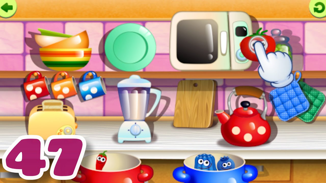 FUNNY FOOD Favorites! Educational games for kids! Lesson 47