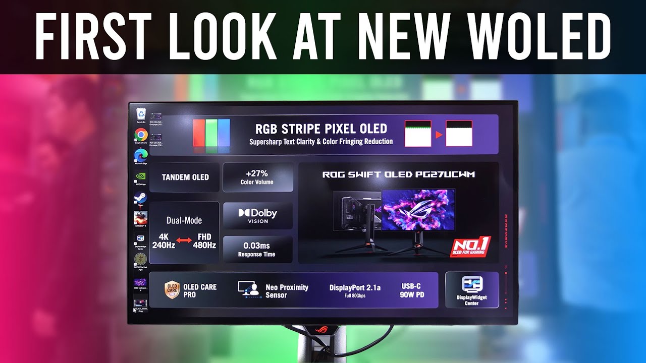 WOLED Gets Better in 2026 - Hands-On With RGB Stripe 4K 240Hz Monitor from Asus