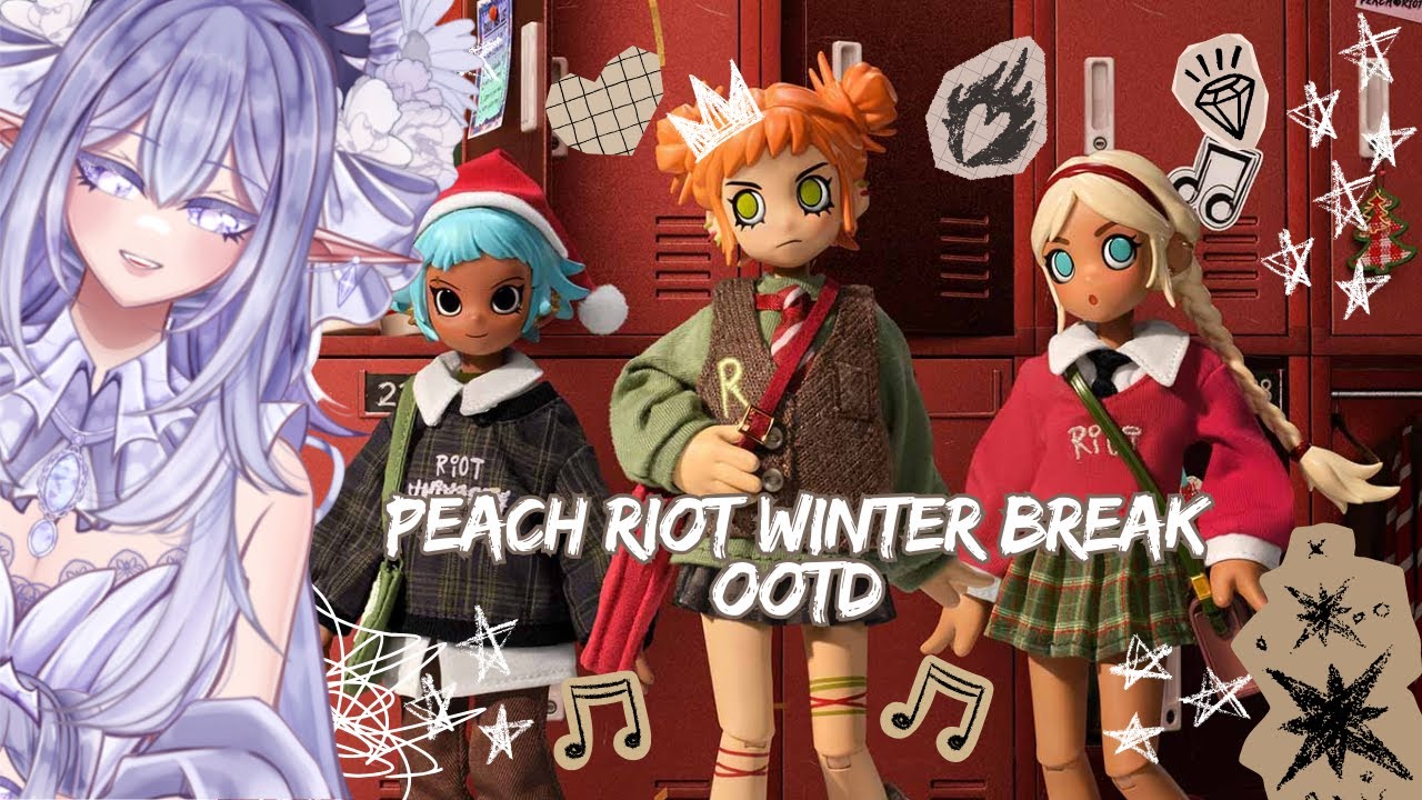 ♡ Давайте посмотрим на образ дня от Peach Riot на зимние каникулы 🍑❄️ | Обзор закрытой коробки ♡