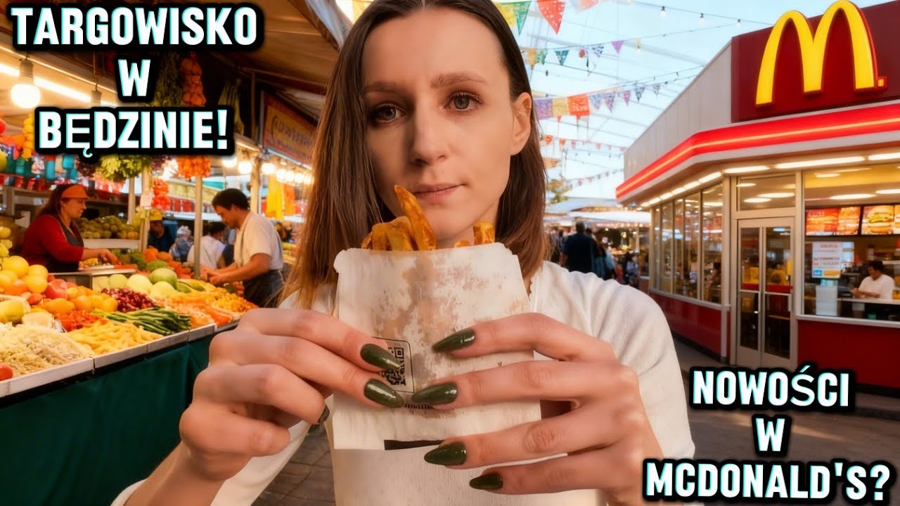 OGROMNY TARG W BĘDZINIE 🙉 + TESTUJEMY NOWOŚCI Z MC DONALD'S 🍟