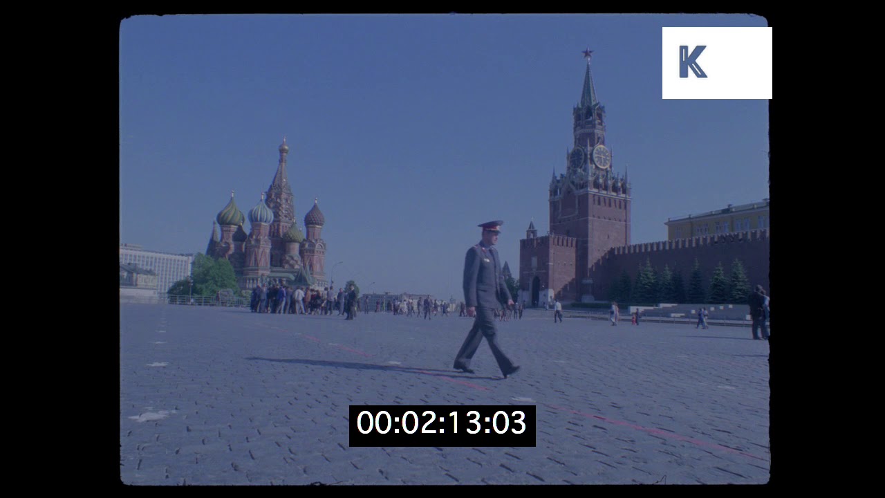 1980s Moscow, Red Square in the Sun, HD from 35mm