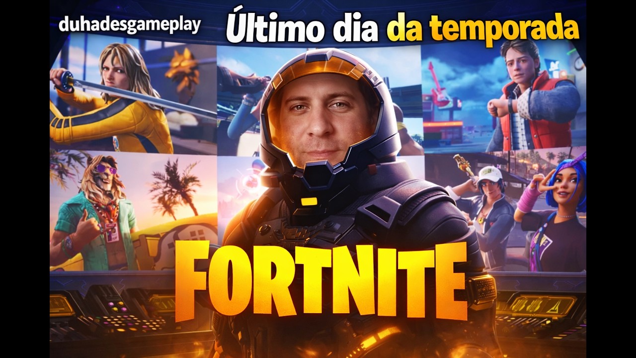 Fortnite ultimo dia dessa temporada!!!