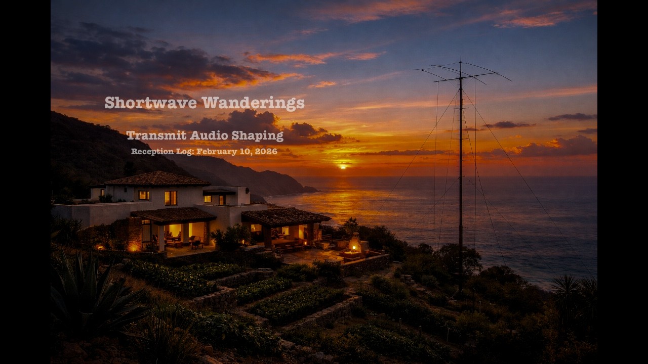 Shortwave Wanderings | Reception Log Feb 10, 2026 | Transmit Audio Shaping