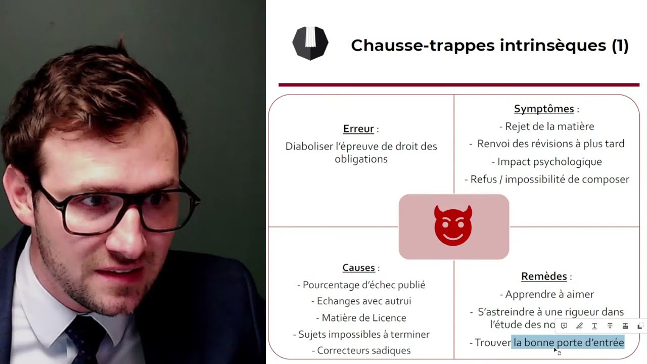 [19] Dans la tête d'un correcteur en droit des obligations
