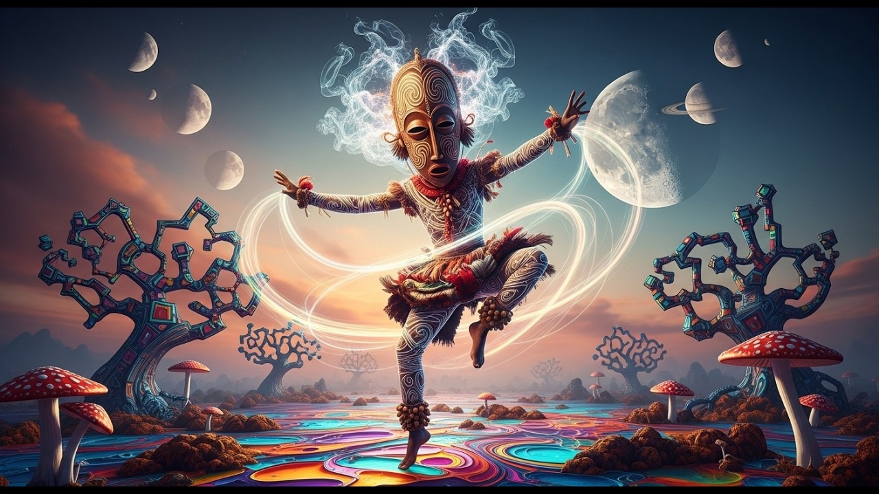 Surreal Zaouli Dance | Dreamy Tribal Mask Dance AI Visuals