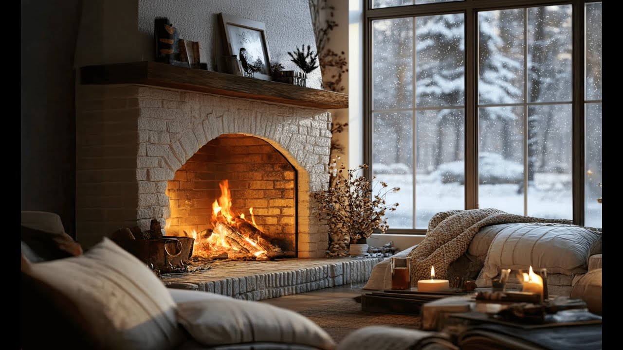 Crackling Fireplace Sounds 8 Hours | No Music