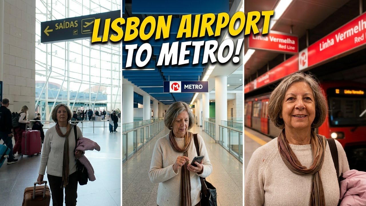 Прибытие в аэропорт Лиссабона в 2026 году 🇵🇹 Путеводитель до станции метро [4K 60fps HDR]