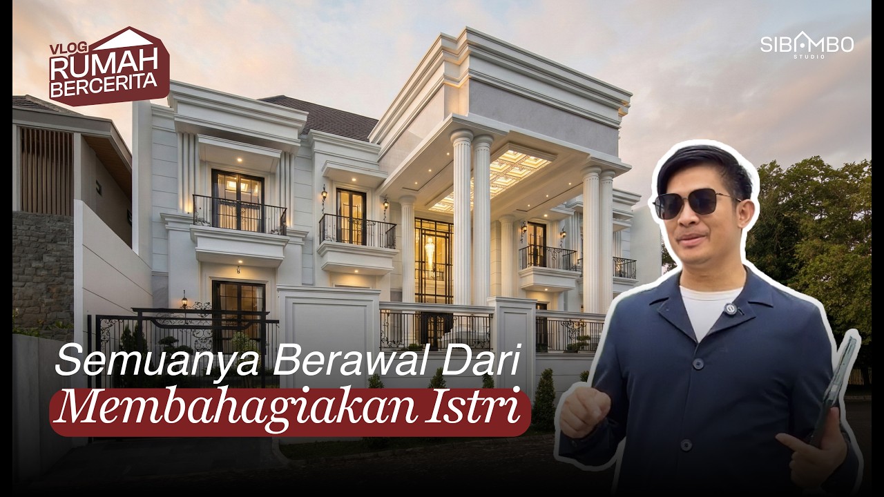 House Tour Rumah Klasik Mewah, Luas 30 x 35 m2 di Jawa barat | Vlog Rumah Bercerita: Prasada House