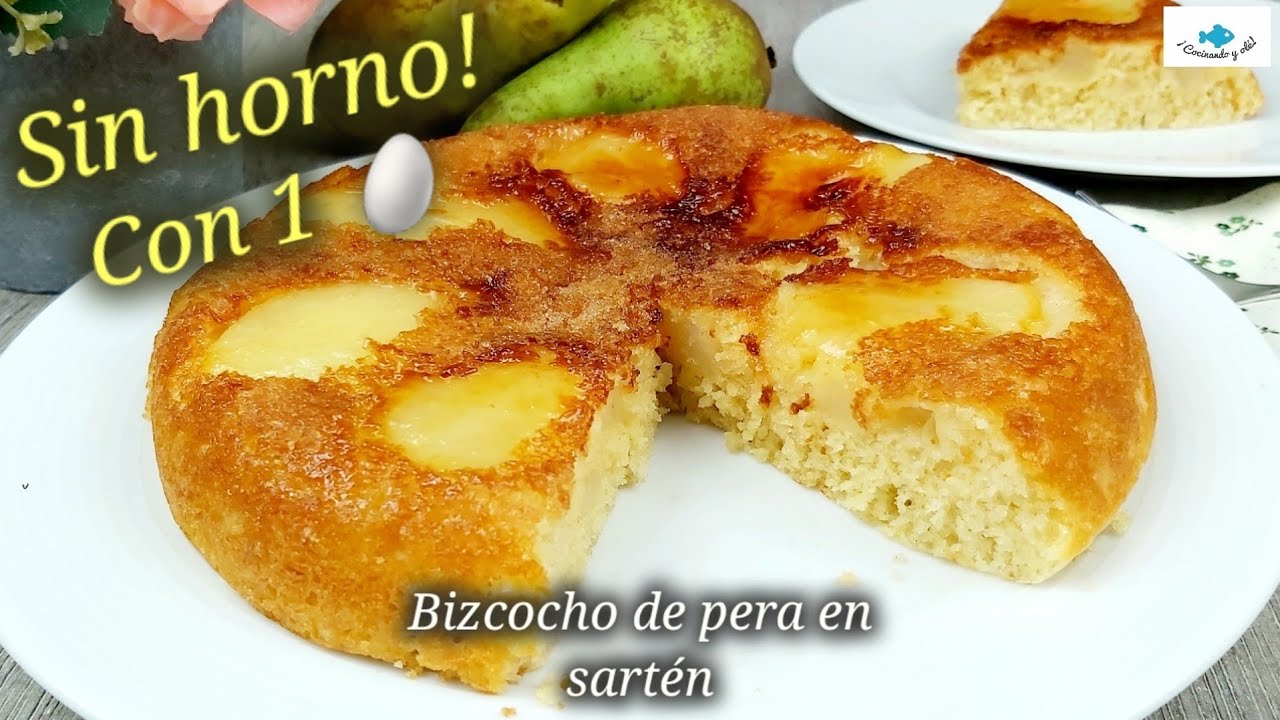 ⭐ Tarta de PERA en SARTÉN. Una receta muy sencilla y que te sorprenderá 🍐🍐🍐 #tartadepera