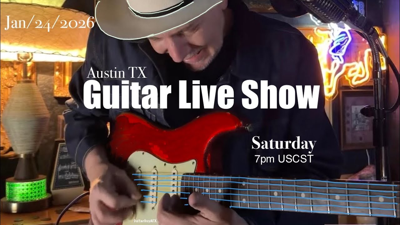 Guitar Live Session Austin Texas Saturday Jan/24/2026 Livestream show #guitar #music #live