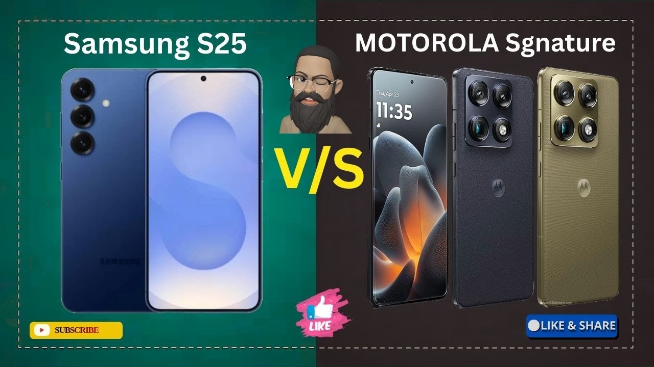 Samsung Galaxy S25 vs Motorola Signature | Full Comparison | Camera, Performance, Battery & Value .