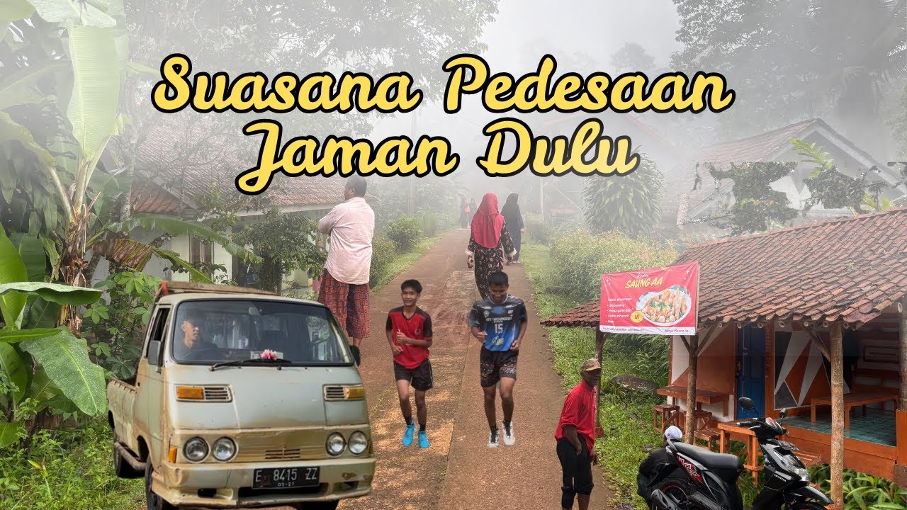 Suasana Pedesaan Jaman Dulu diselimuti Kabut Tebal Dingin Banget 