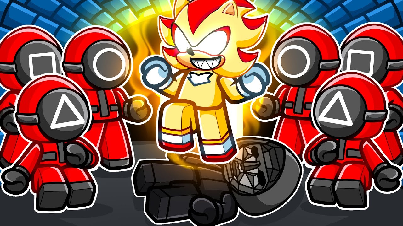 SUPER SHADOW vs SQUID GAME in Roblox...