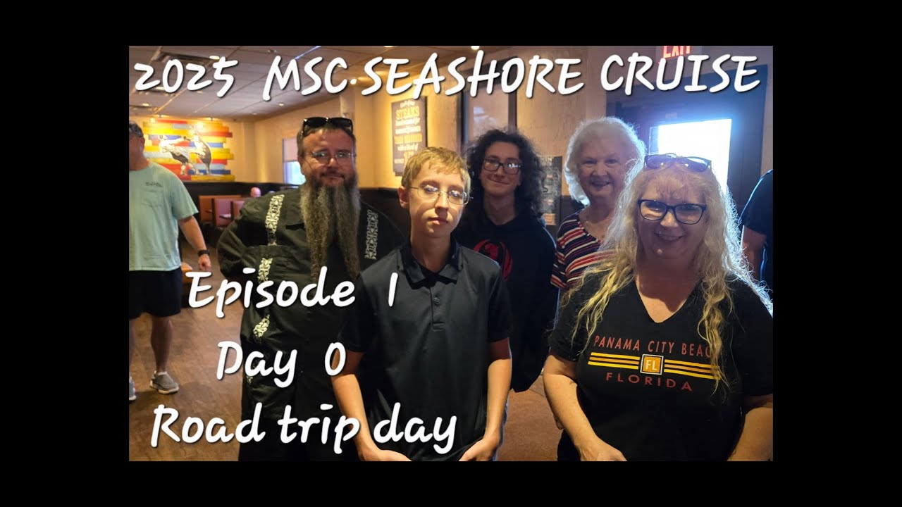 2025 MSC Seashore Cruise - Episode 1 -Day 0 - Road Trip to Cocoa Beach Florida