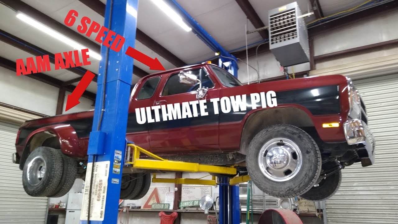 ИДЕАЛЬНЫЙ БУКСИРОВОЧНЫЙ АВТОМОБИЛЬ - Замена моста на Dodge D350 CUMMINS G56 AAM 1993 года выпуска...