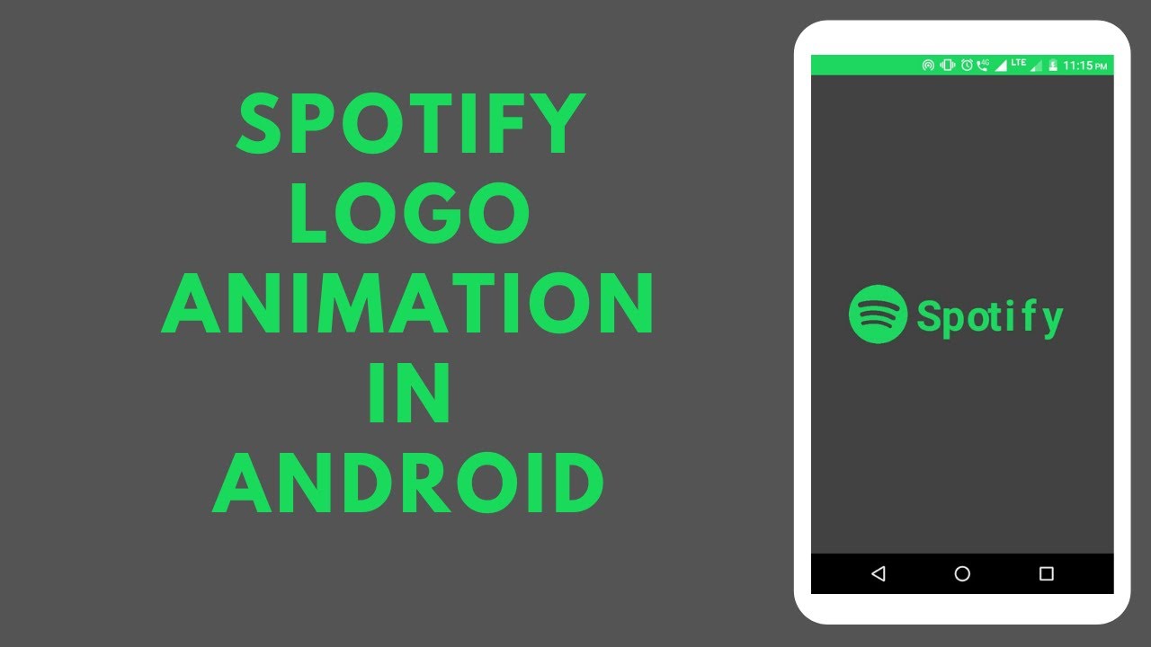 Spotify Logo Animation In Android Using Android Studio | Animation Using Java Code Only
