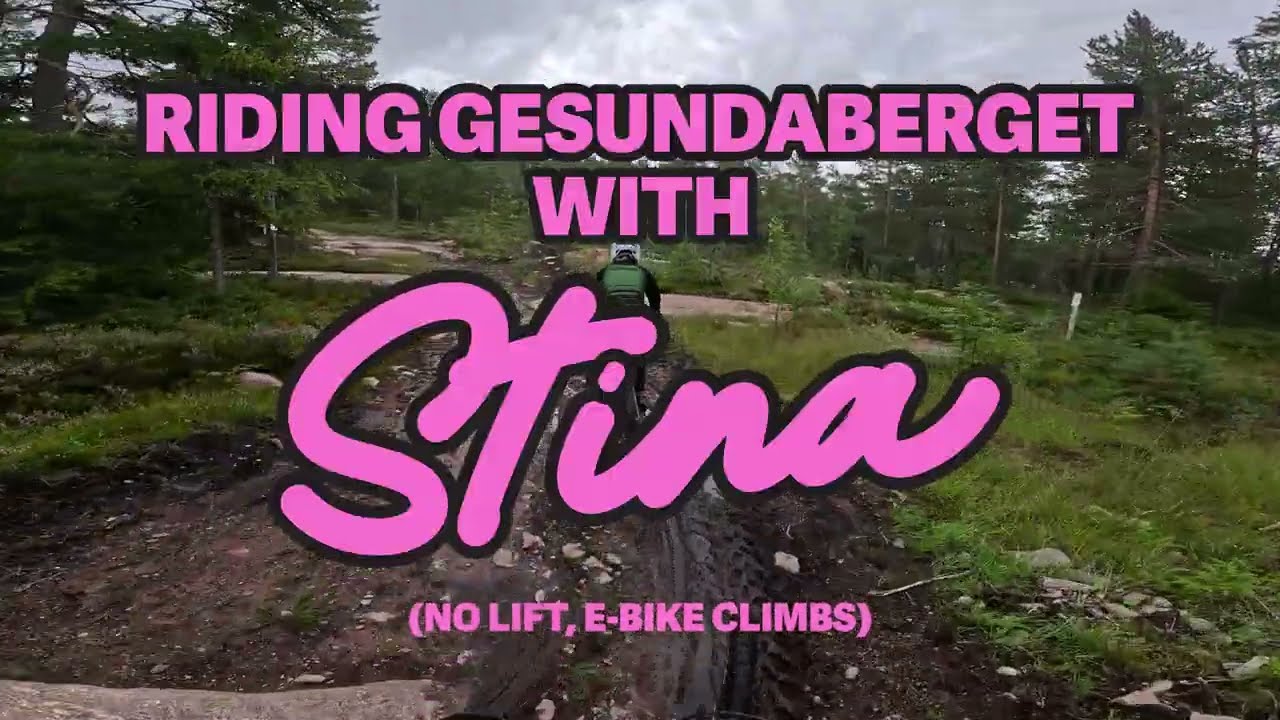 Gesundaberget e-bike with Alice and Stina!