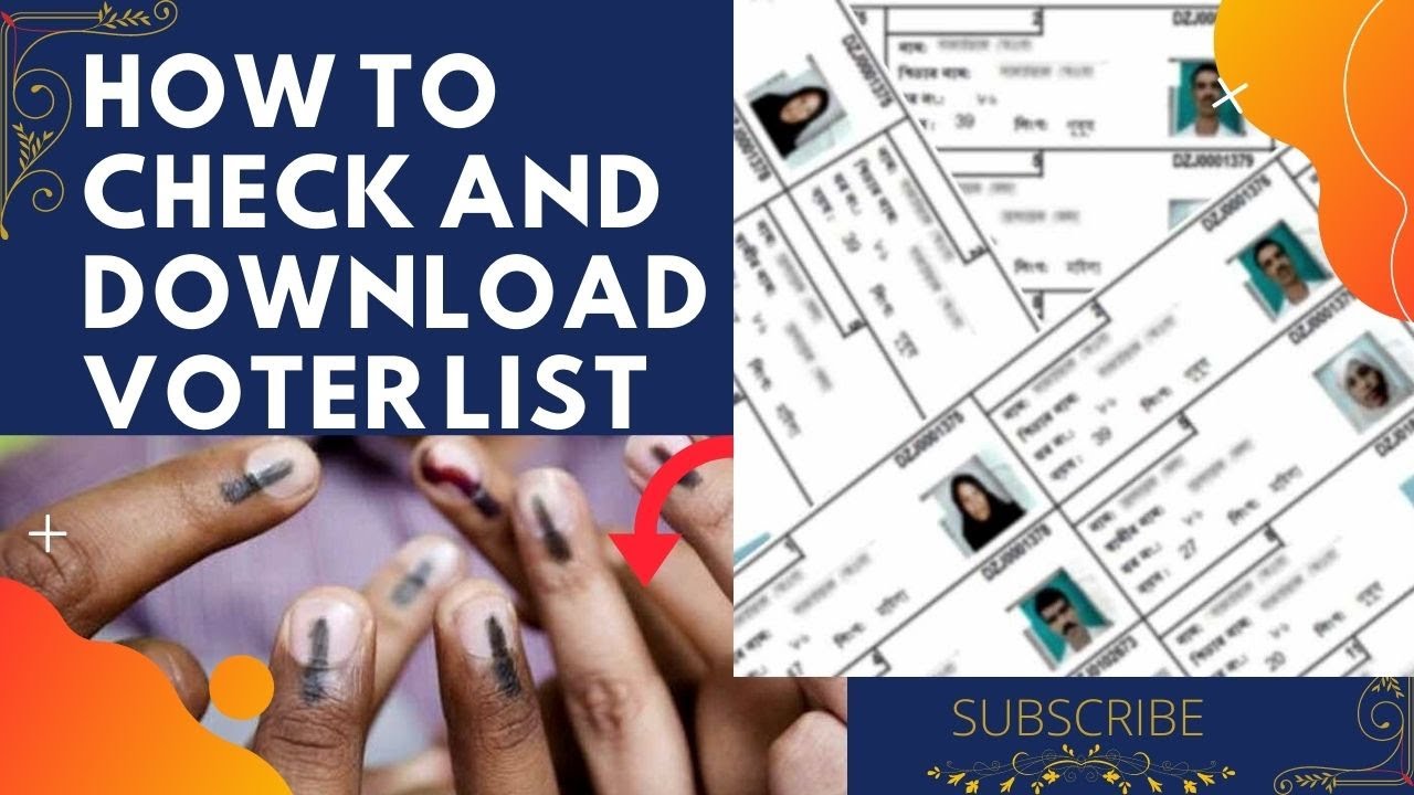 how to check and download voter list - 2021