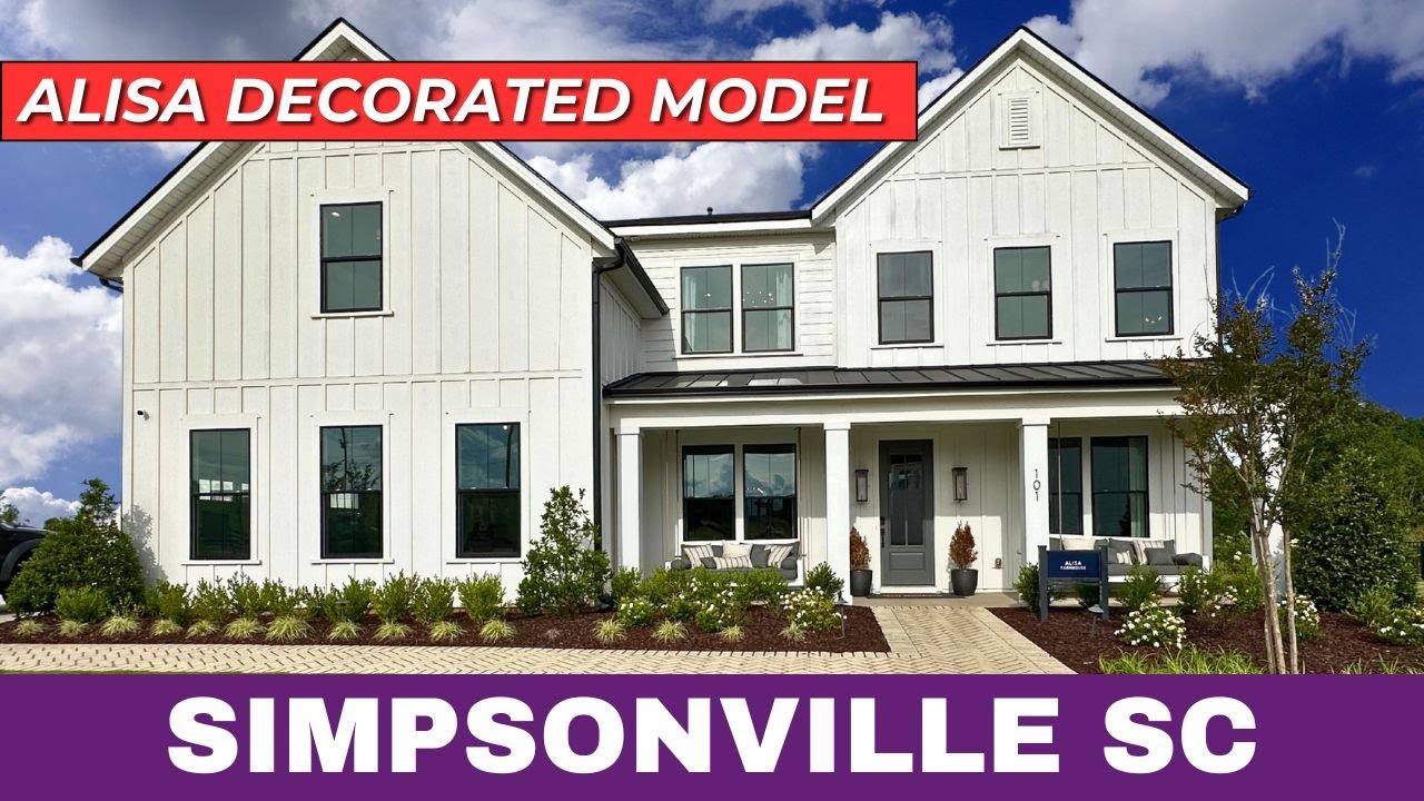 Greenville SC Real Estate: New Construction Homes for Sale – Decorated Alisa Plan by Toll Brothers