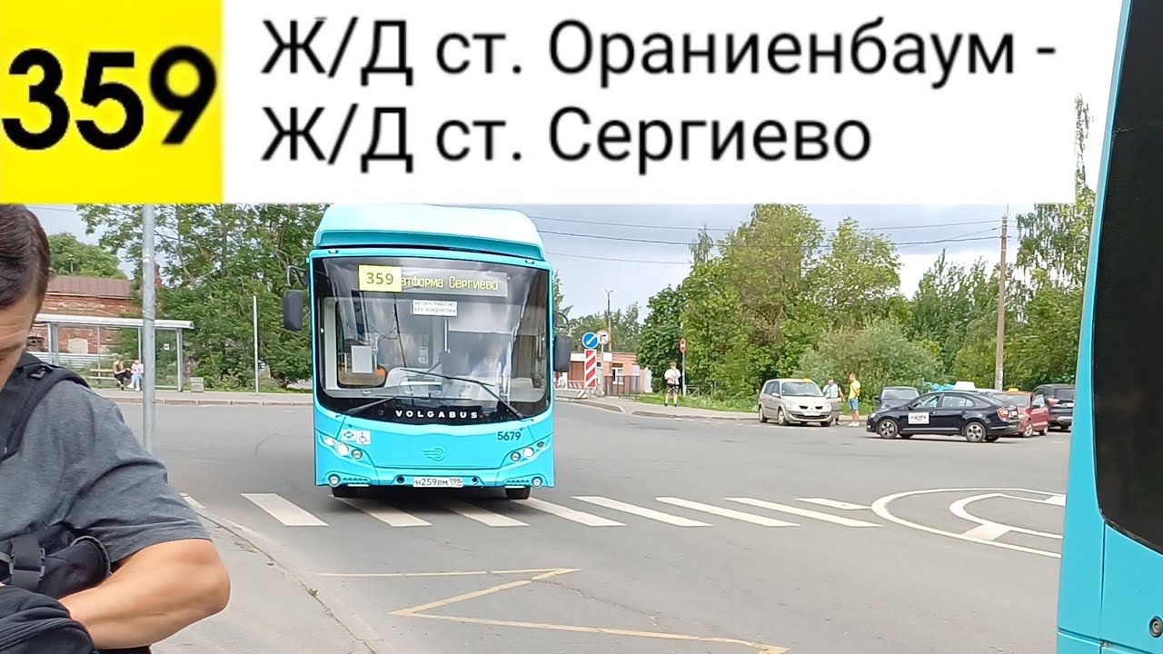 Автобус 359. Ж/Д ст. Ораниенбаум - Ж/Д ст. Сергиево