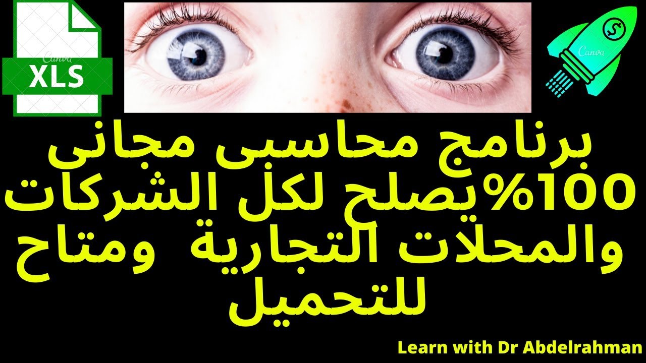 كيفية عمل وتصميم برنامج محاسبي مجانى كامل على excel