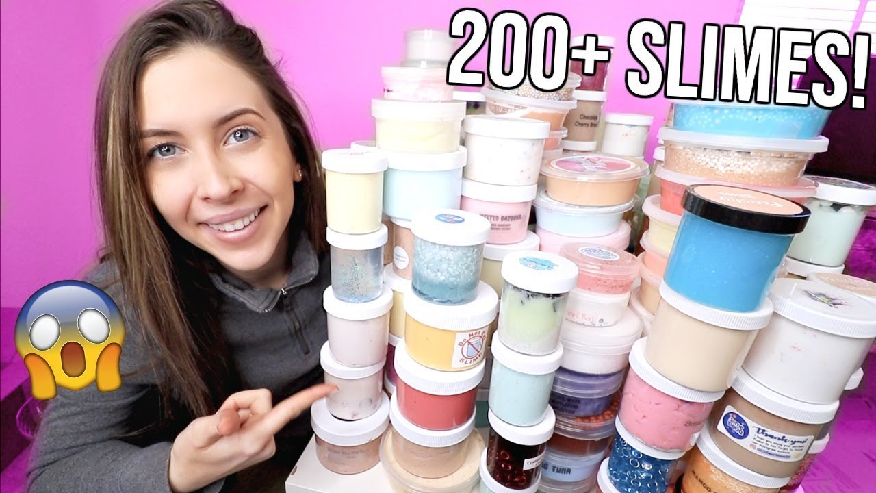 DECLUTTERING My SLIME Collection! 200+ SLIMES!