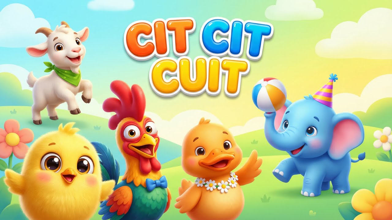 Cit Cit Cuit Burung Bernyanyi 🐦🎶 | Lagu Anak Indonesia Terpopuler | Animasi 3D Ceria