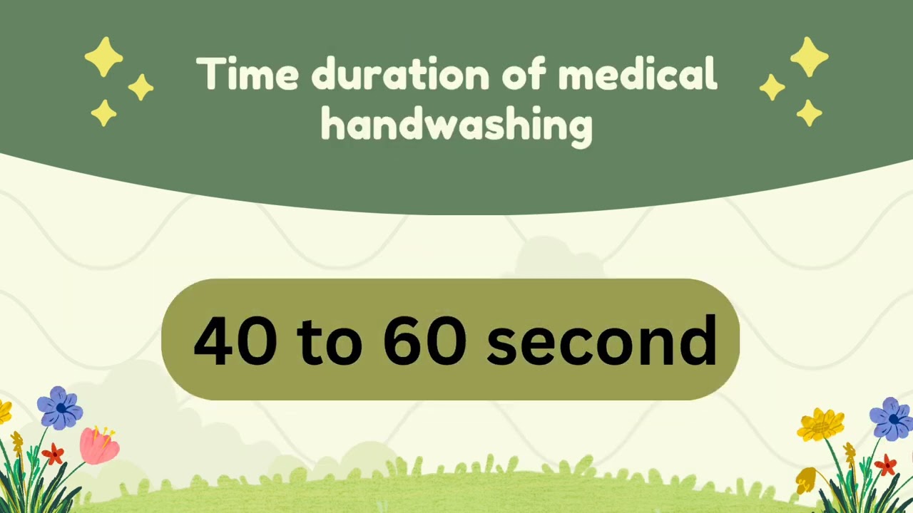 Medical handwashing timing ## medical notes