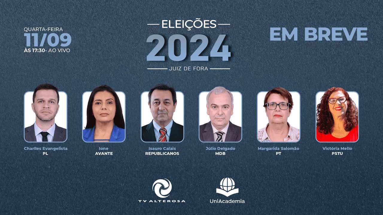 1º Debate com Candidatas e Candidatos à Prefeitura de Juiz de Fora