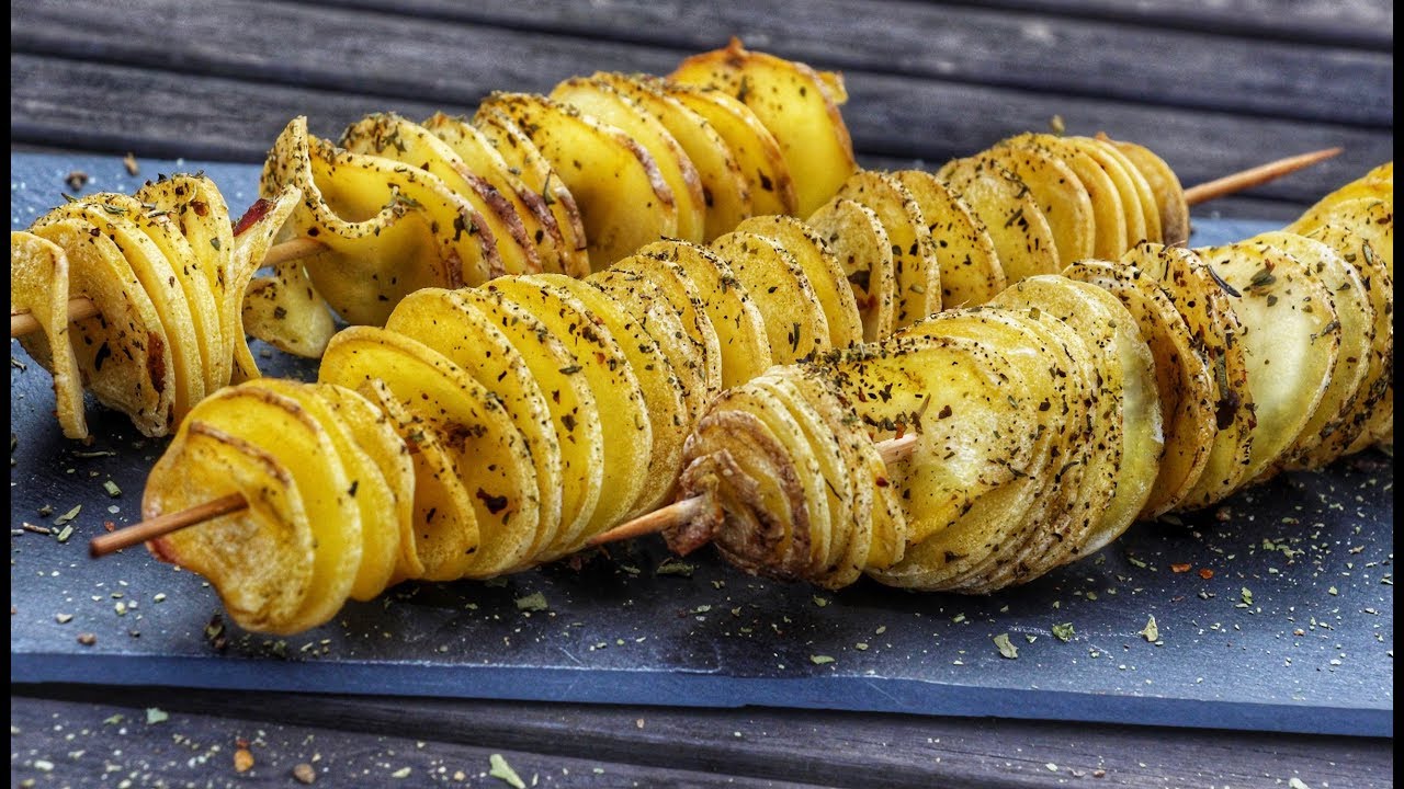 Wie man Tornado-Kartoffeln vom Grill macht - deutsches Grill- und BBQ-Rezept - 0815BBQ