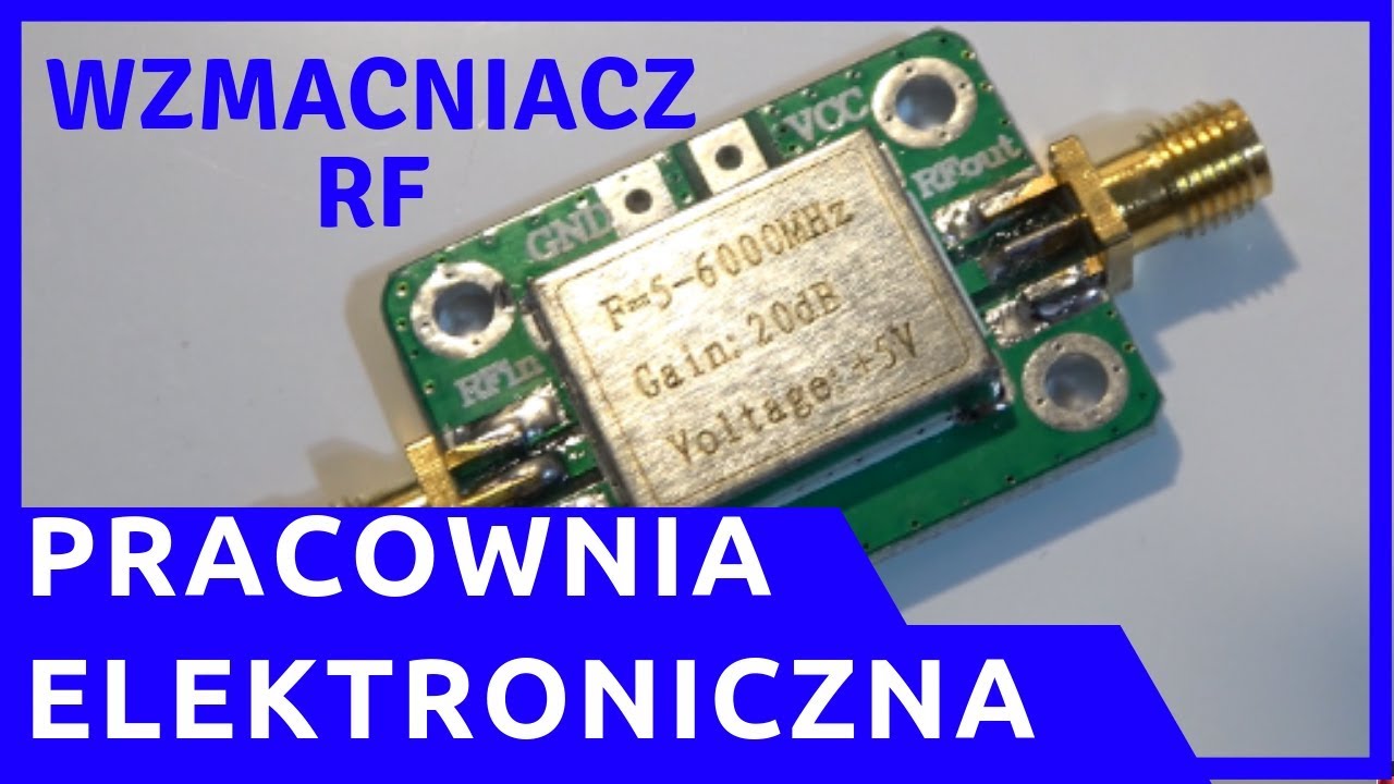 ZIZ - pomiary analizatorem widma - wzmacniacz 20dB, SBB5089Z - cz.4