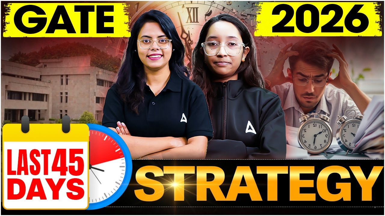 GATE BT XL 2026 | GATE 45 Days Preparation Strategy | Gate Exam Preparation