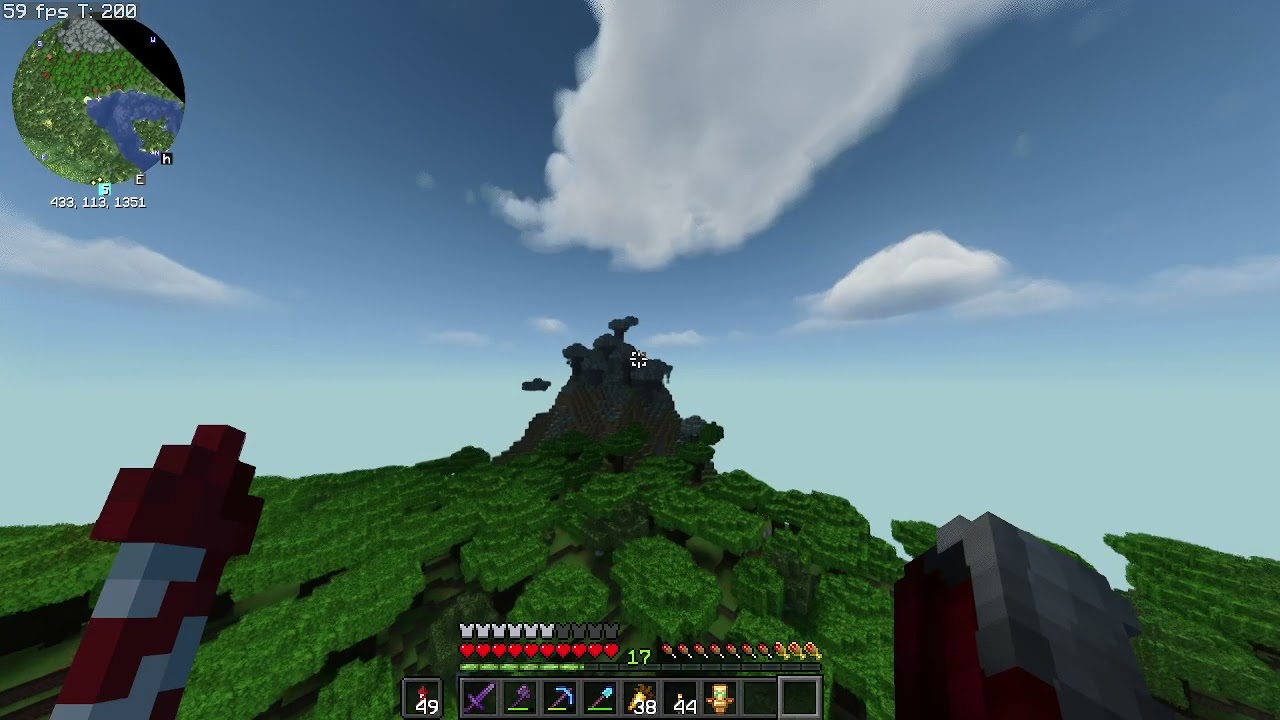 I am so lucky in minecraft