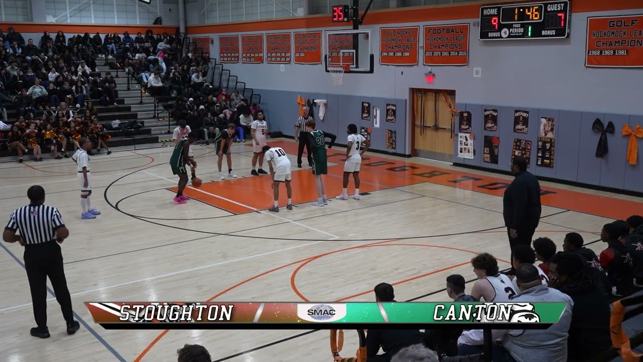 Stoughton Boys Varsity Basketball vs Canton: 2/10/26