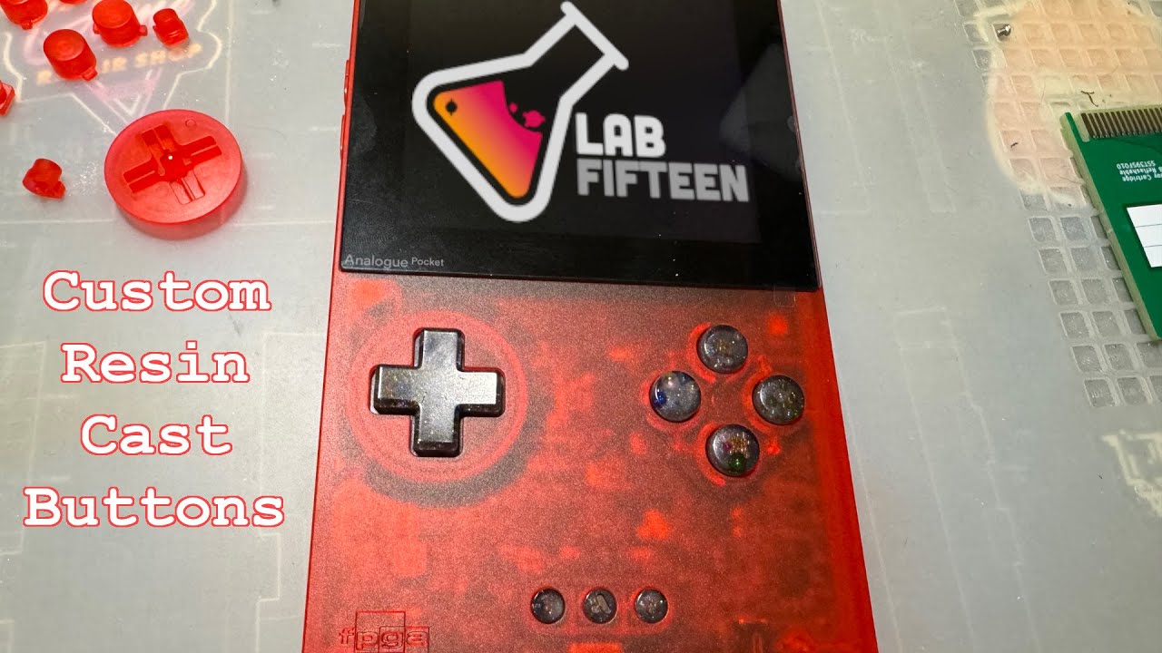 Analogue Pocket Resin Cast Buttons from LabFifteen Co