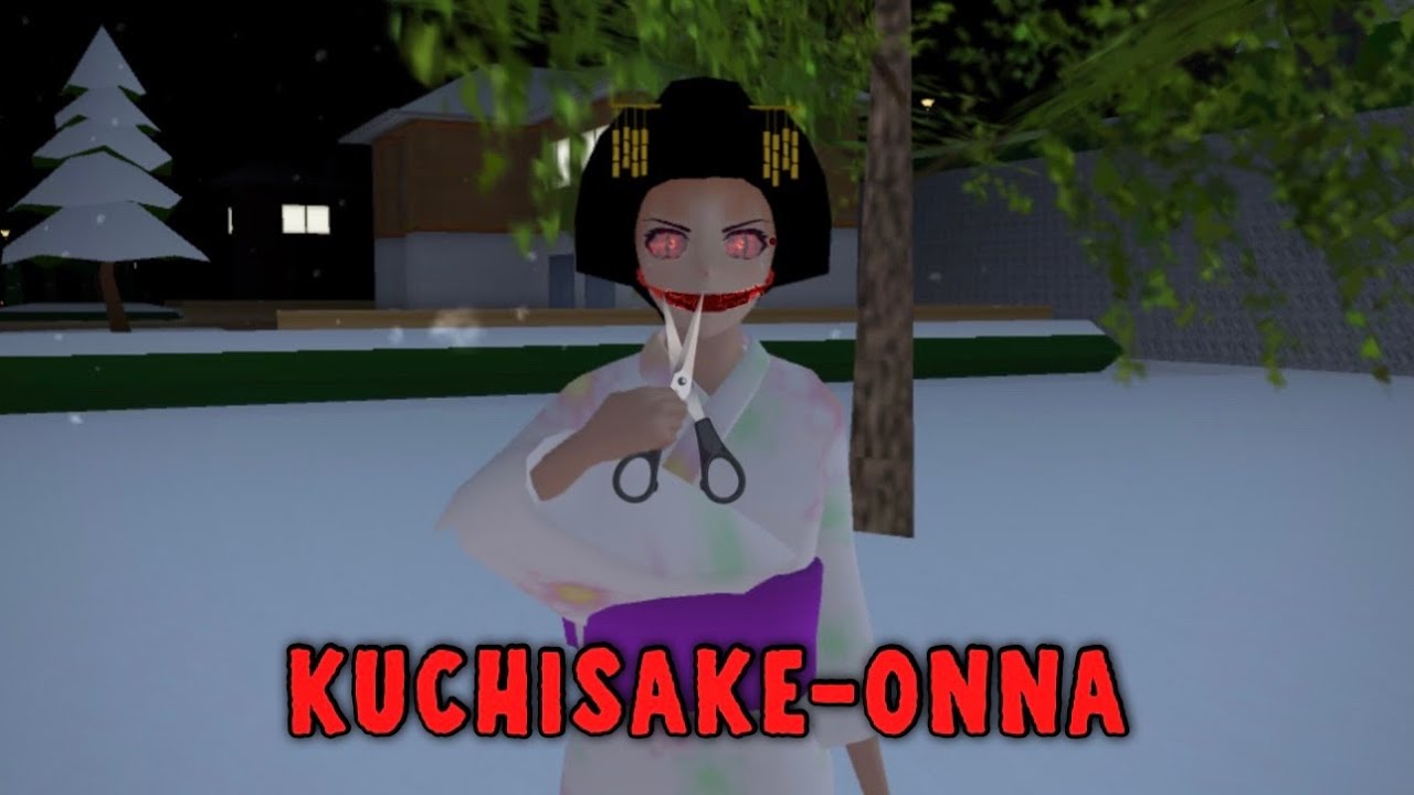 KUCHISAKE ONNA || HORROR MOVIE SAKURA SCHOOL SIMULATOR
