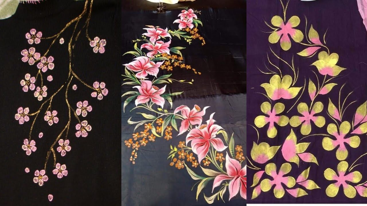 60+ Hand Painting Dress Design Idea 2022||Latest Hand paint  design collections||Erina's Handicrafts