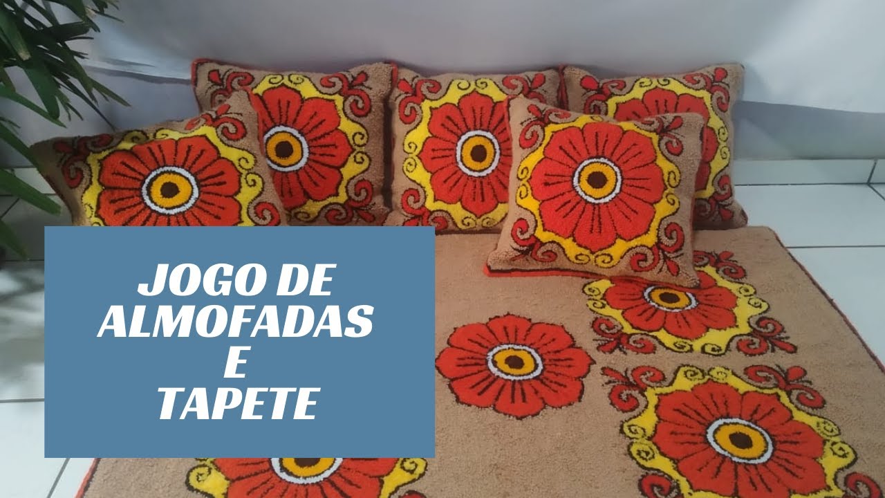 VEJA QUANTO GASTA PARA FAZER UM JOGO COM 5 ALMOFADAS E UM TAPETE | CIA DO PONTO RUSSO