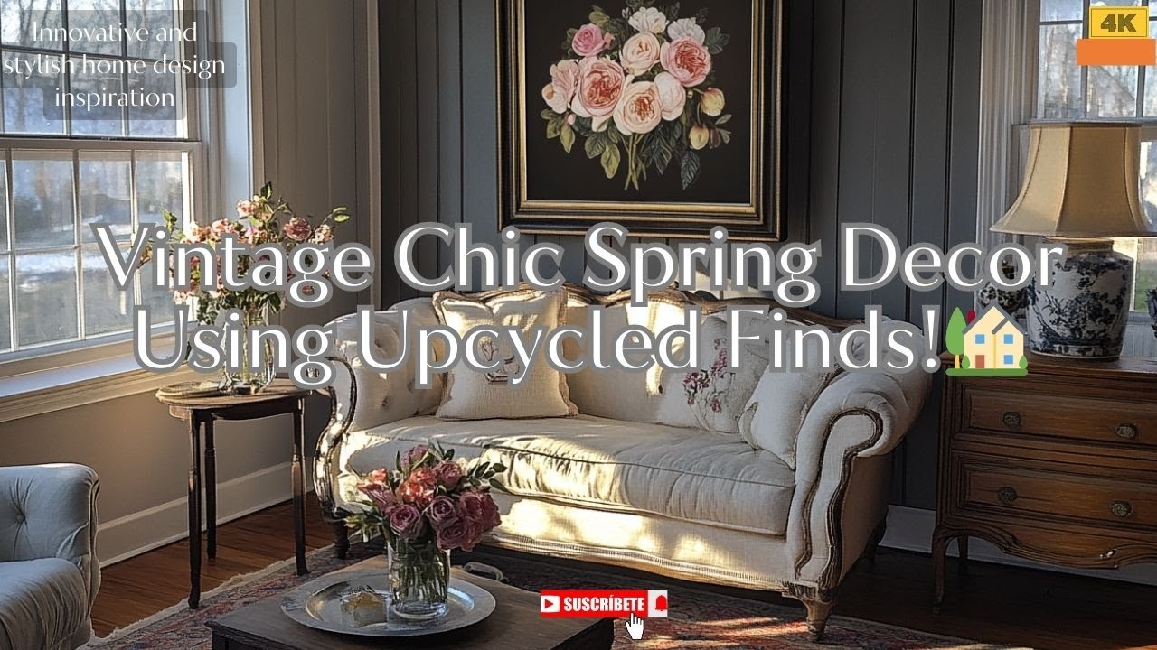 Vintage Chic Spring Decor Using Upcycled Finds!🏡♻️