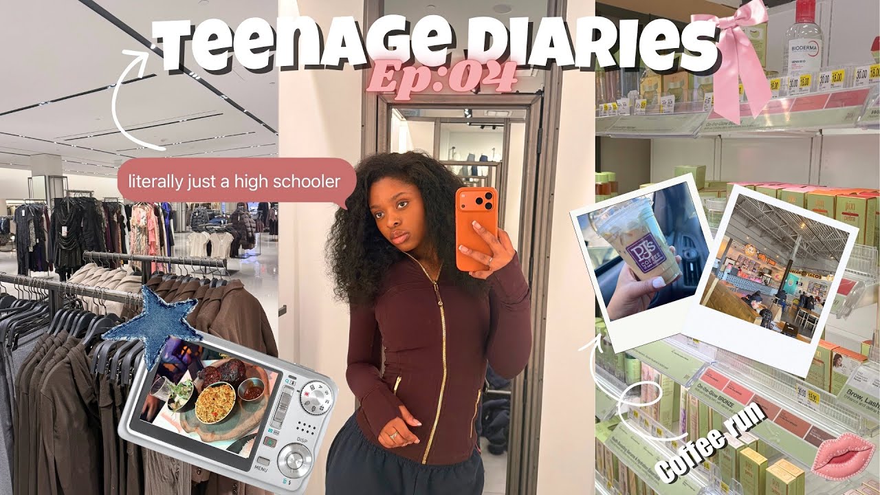 TEENAGE DIARIES🎀Ep:04 monthly maintenance, running errands, + girl talk, shopping!