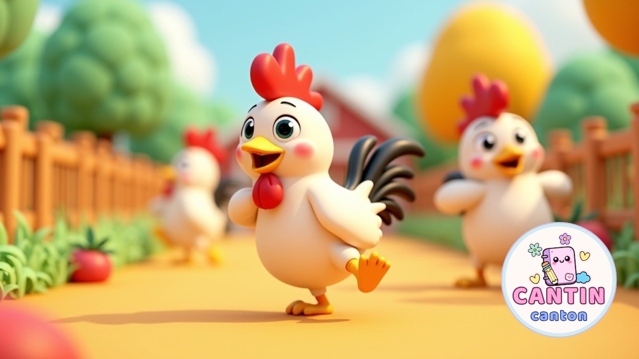 🐓🌈 Galo Kikirikí | Música Infantil para Cantar e se Mexer 🎶🌞
