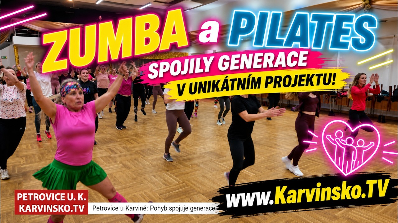 💃 Zumba a Pilates v Petrovicích: Generace v pohybu! │ #Karvinsko.TV │ @TelevizeKarvinsko