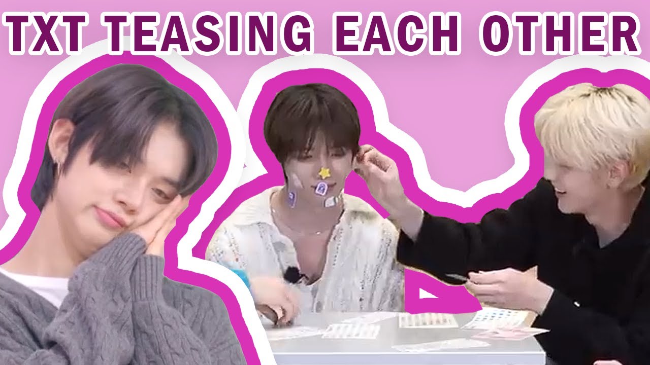 TXT teasing each other during the temptation era