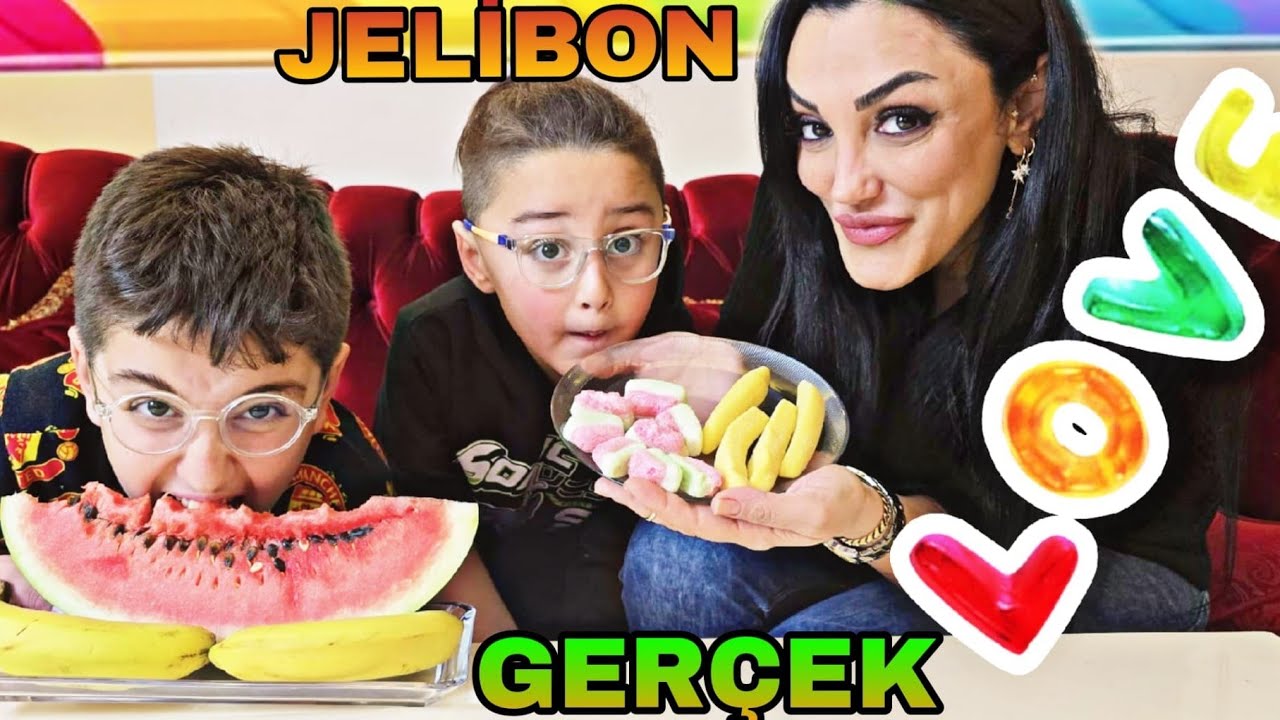 EFE İLE JELİBON Vs GERÇEK YEMEK CHALLENGE !!