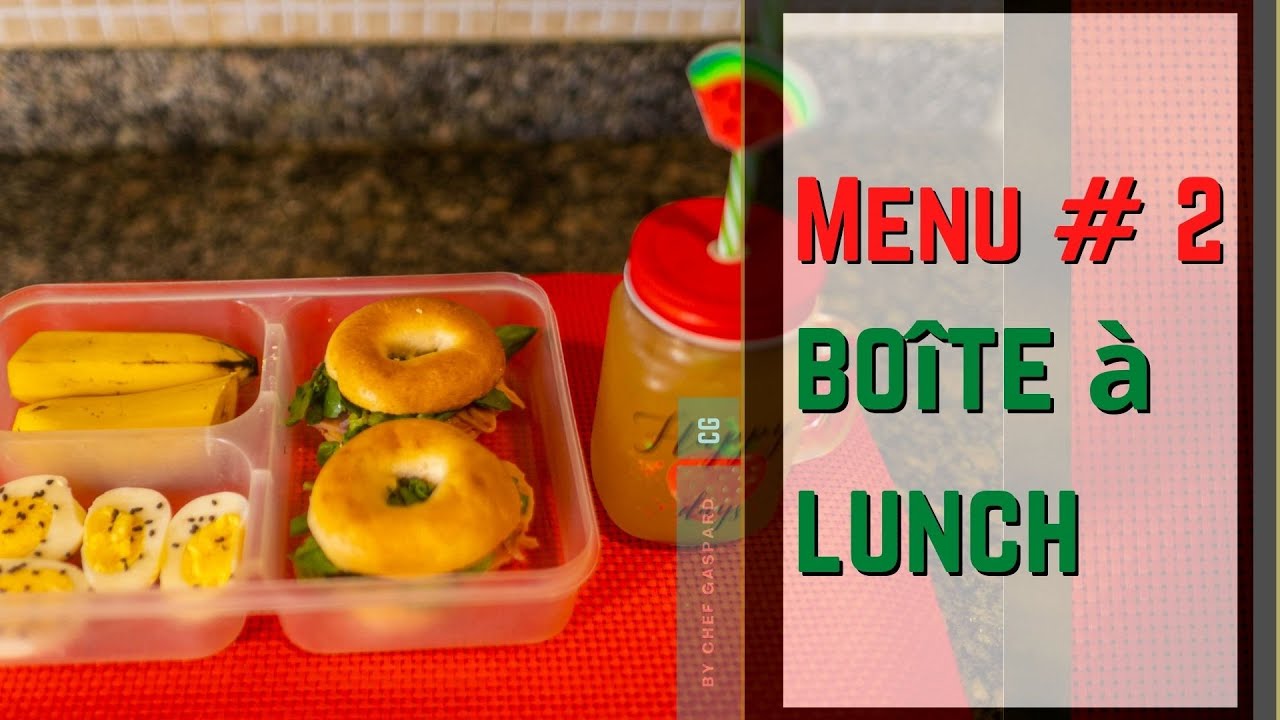 Menu 2 pou Boîte à lunch pou timoun al lekòl e pou granmoun al travay