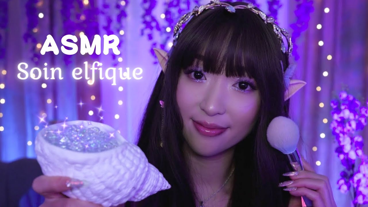 ASMR 🌙 SOIN ELFIQUE 🔮 Un rituel magique pour apaiser ton esprit (triggers visuel, layered sounds) 🐚