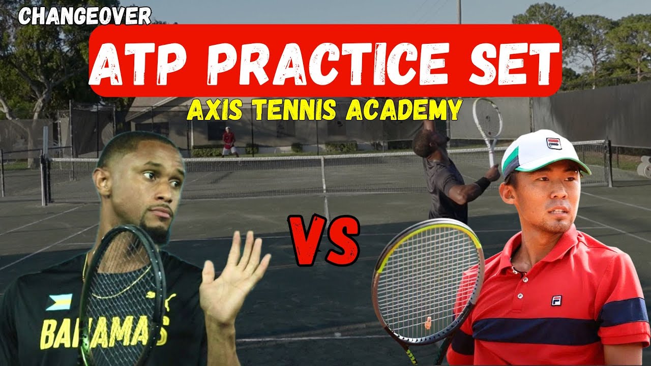 Реакция на тренировочный сет ATP: Эван Чжу (ATP CH 271) против Джастина Робертса (ATP CH 753)